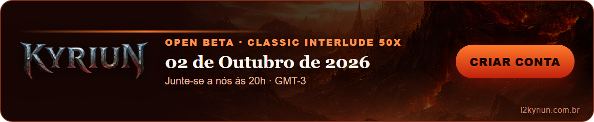 L2 Kyriun — Open Beta Classic Interlude 50x em 02 de outubro de 2026